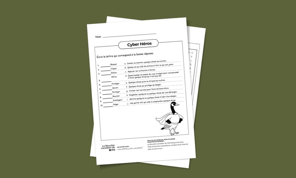Cyber heros ages 7 10 resources fr