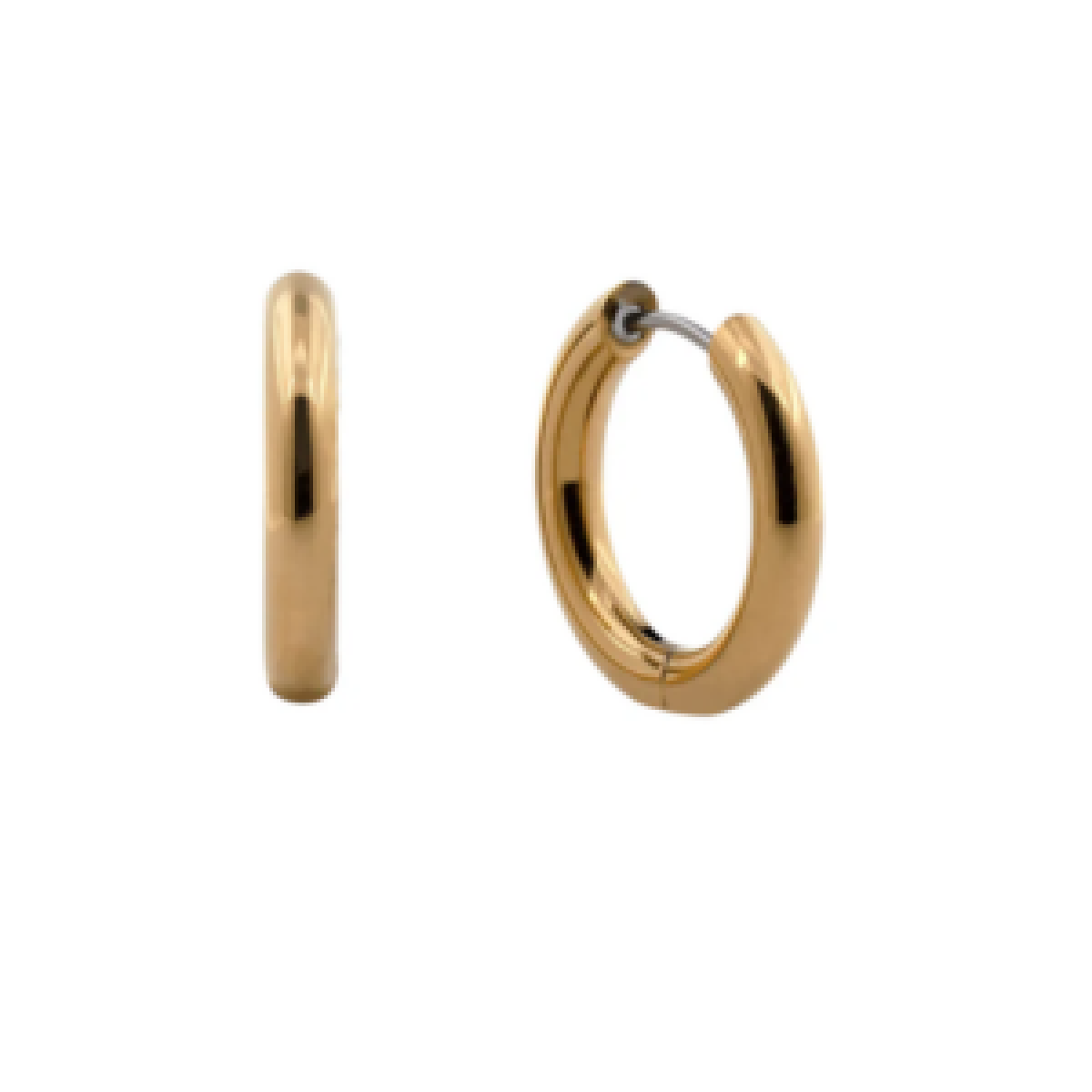 Titanium 12 mm hoop earrings, Just Ti
