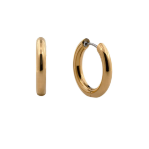 Titanium 12 mm hoop earrings, Just Ti