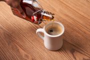 Maple syrup and coffee